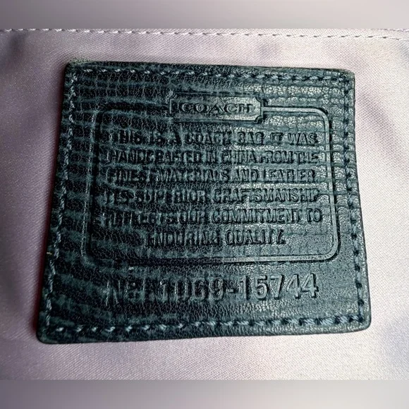 Coach Mia Textured Navy Leather Harper Satchel No. E1069-15744 - Picture 13 of 13